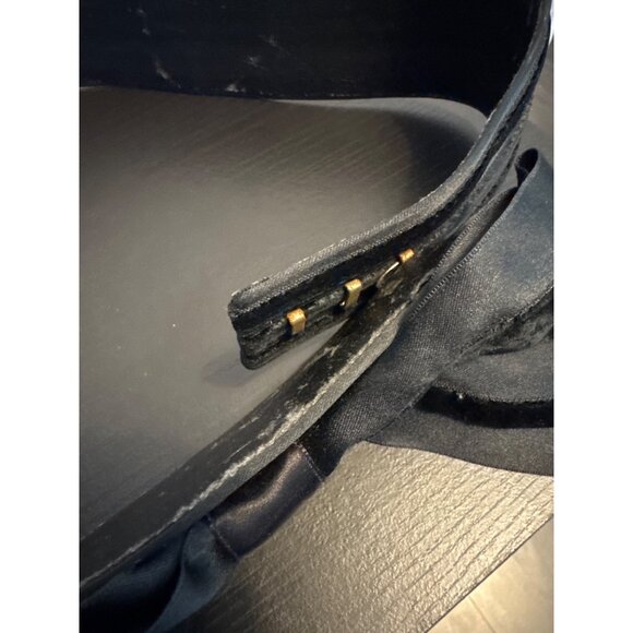 Suzi Roher Black Bow Tie Waist Belt Size S - Picture 4 of 5